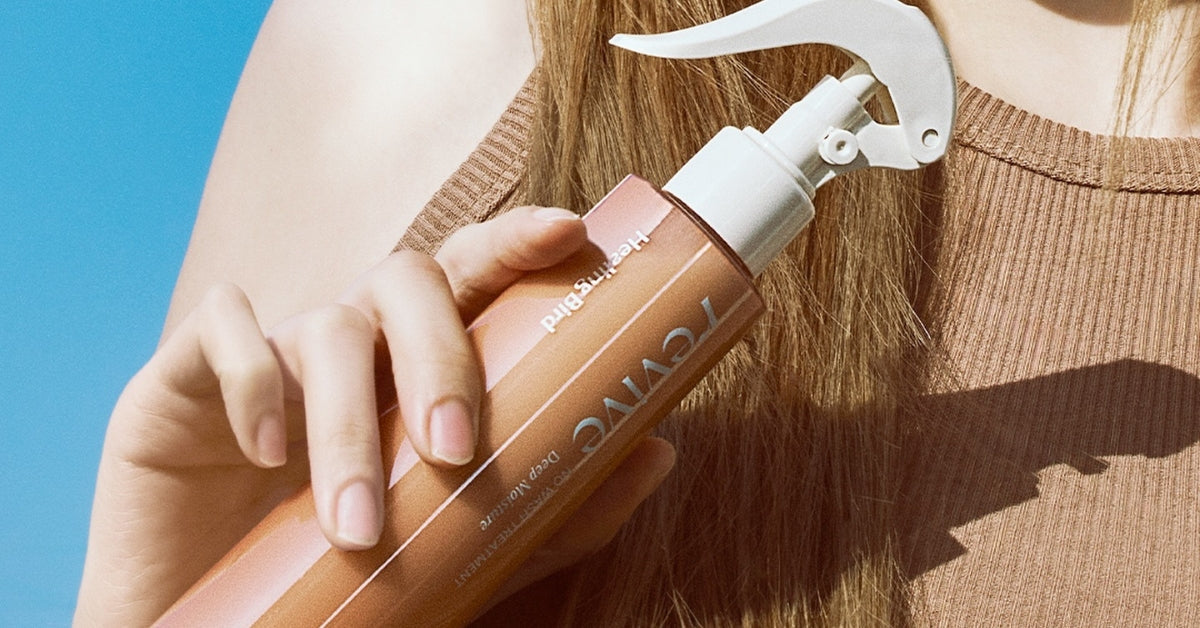 Revitalize Your Locks with Healing Bird: Nature-Inspired Haircare Bliss! Natural spray bottle.