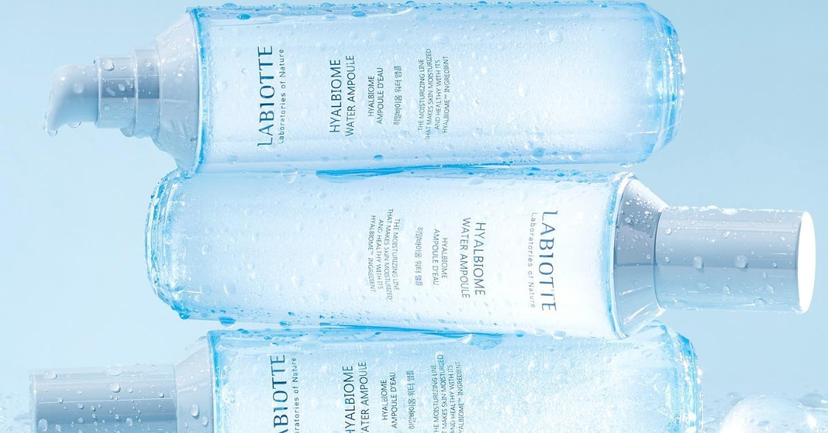 LABIOTTE skincare bottles showcasing "LABIOTTE: Where Beauty Meets Nature in Skincare and Cosmetics" concept.