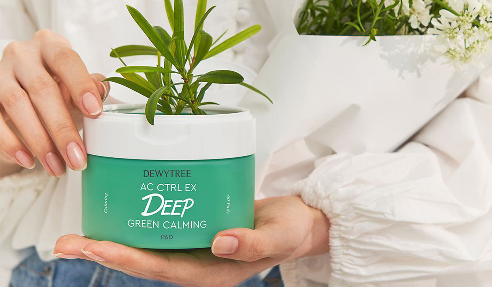 Discover DEWYTREE: The Korean Skincare Brand Merging Nature and Science for Radiant Skin, featuring DEWYTREE Deep Green Calming Pad.