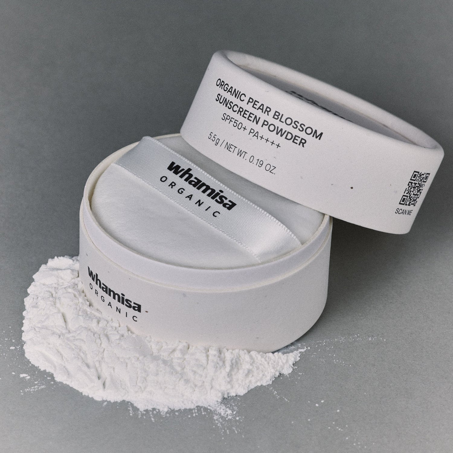 WHAMISA Organic Pear Blossom Sunscreen Powder