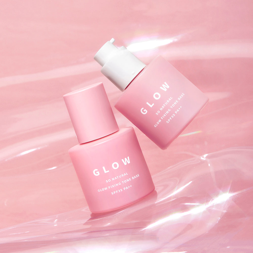 SO NATURAL Water Pink Tone Glow Fixing Tone Base 30ml SPF35 PA++