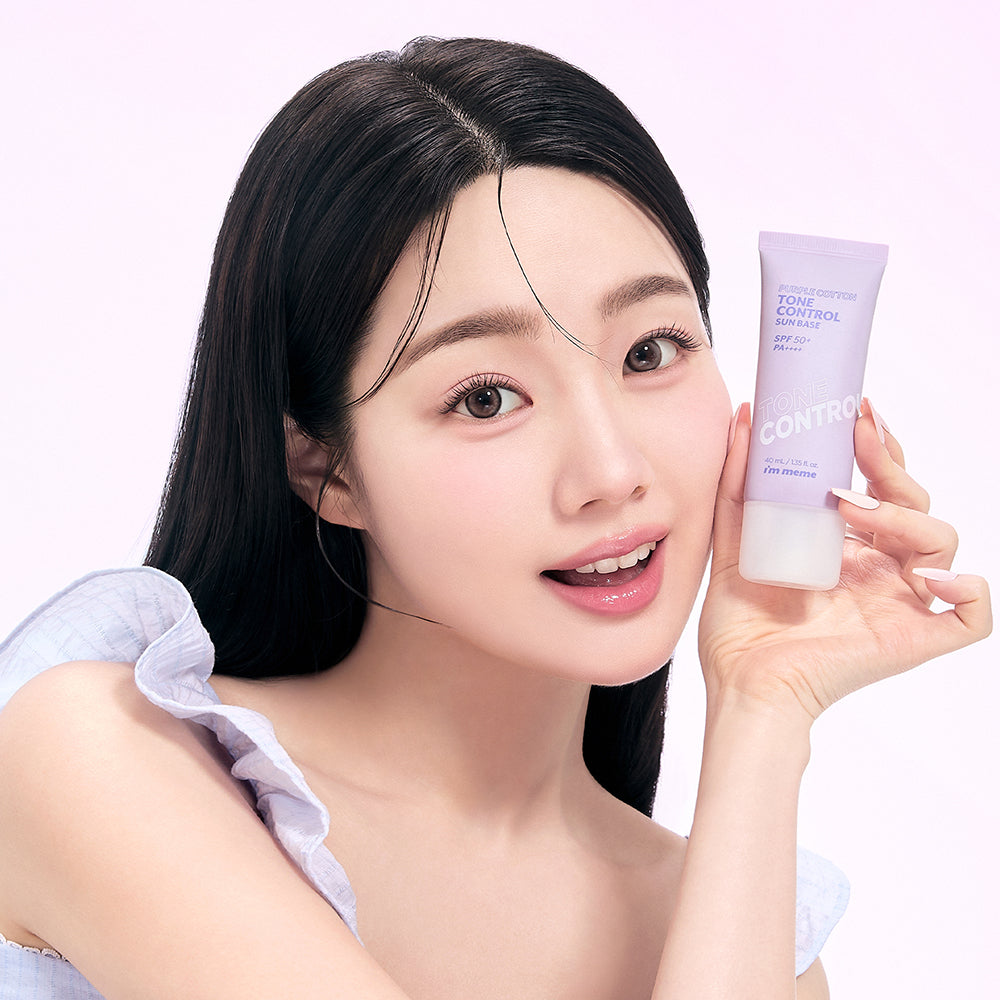 IM'MEME Purple Cotton Tone Control Sun Base 40ml SPF50+ PA++++