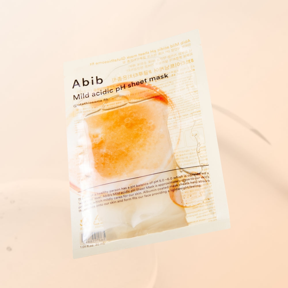 ABIB Mild Acidic pH Sheet Mask Glutathione Fit 1 Sheet