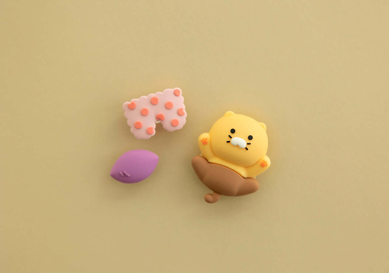 Kakao Friends Chunsik Silicone Charms Set Set
