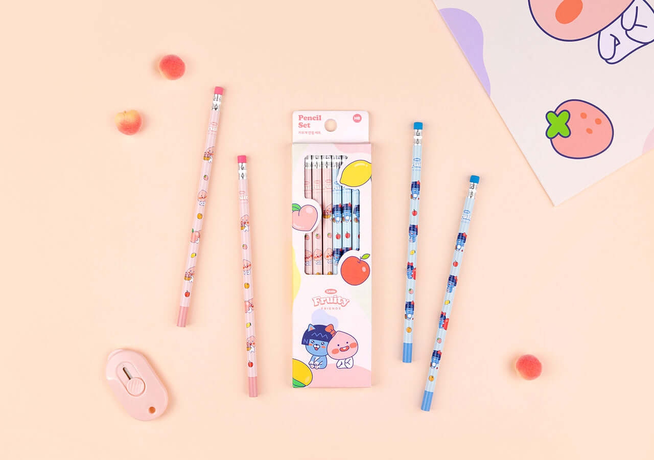 Kakao Friends Little Apeach Pencil Set Set