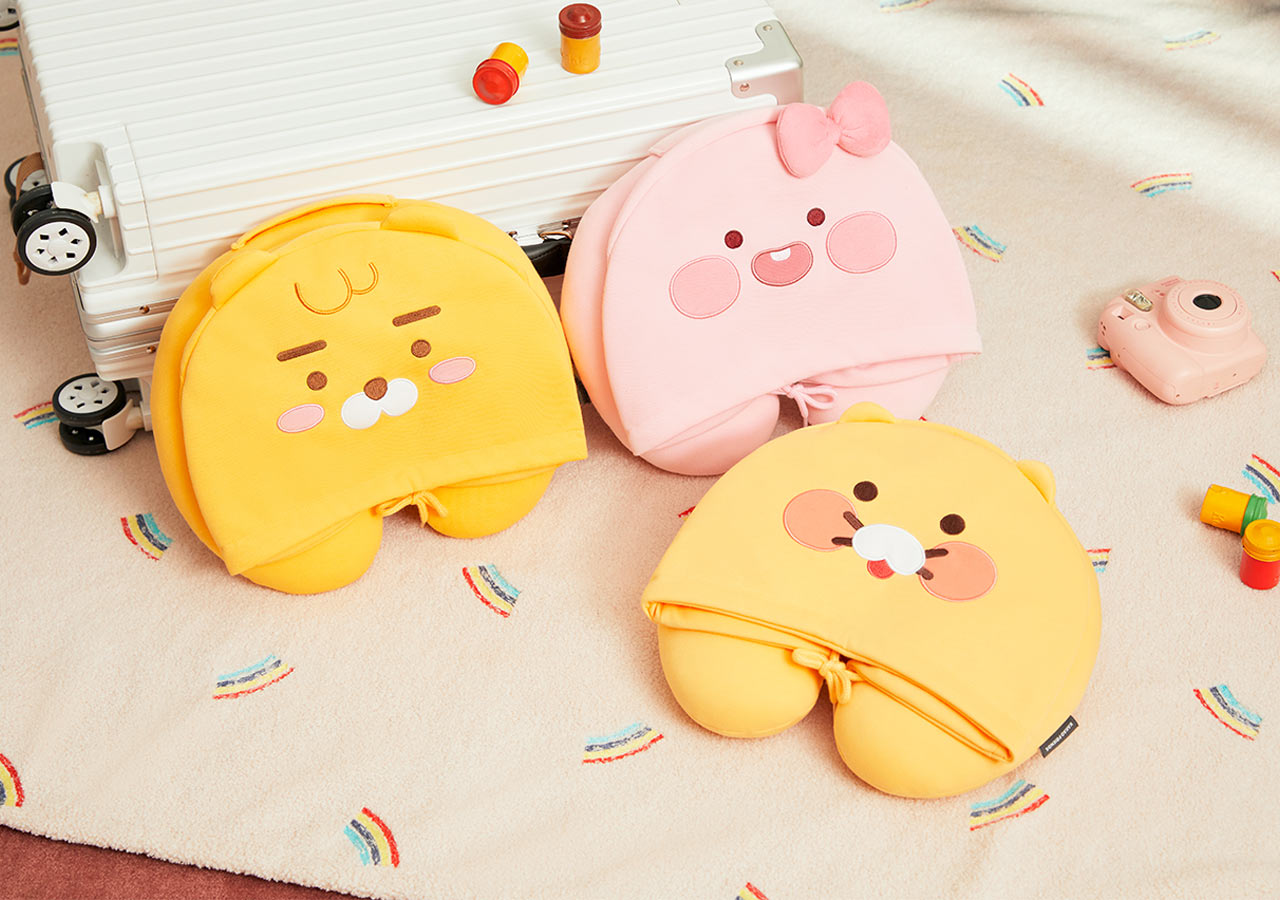 Kakao Friends Little Ryan Hooded Neck Pillow