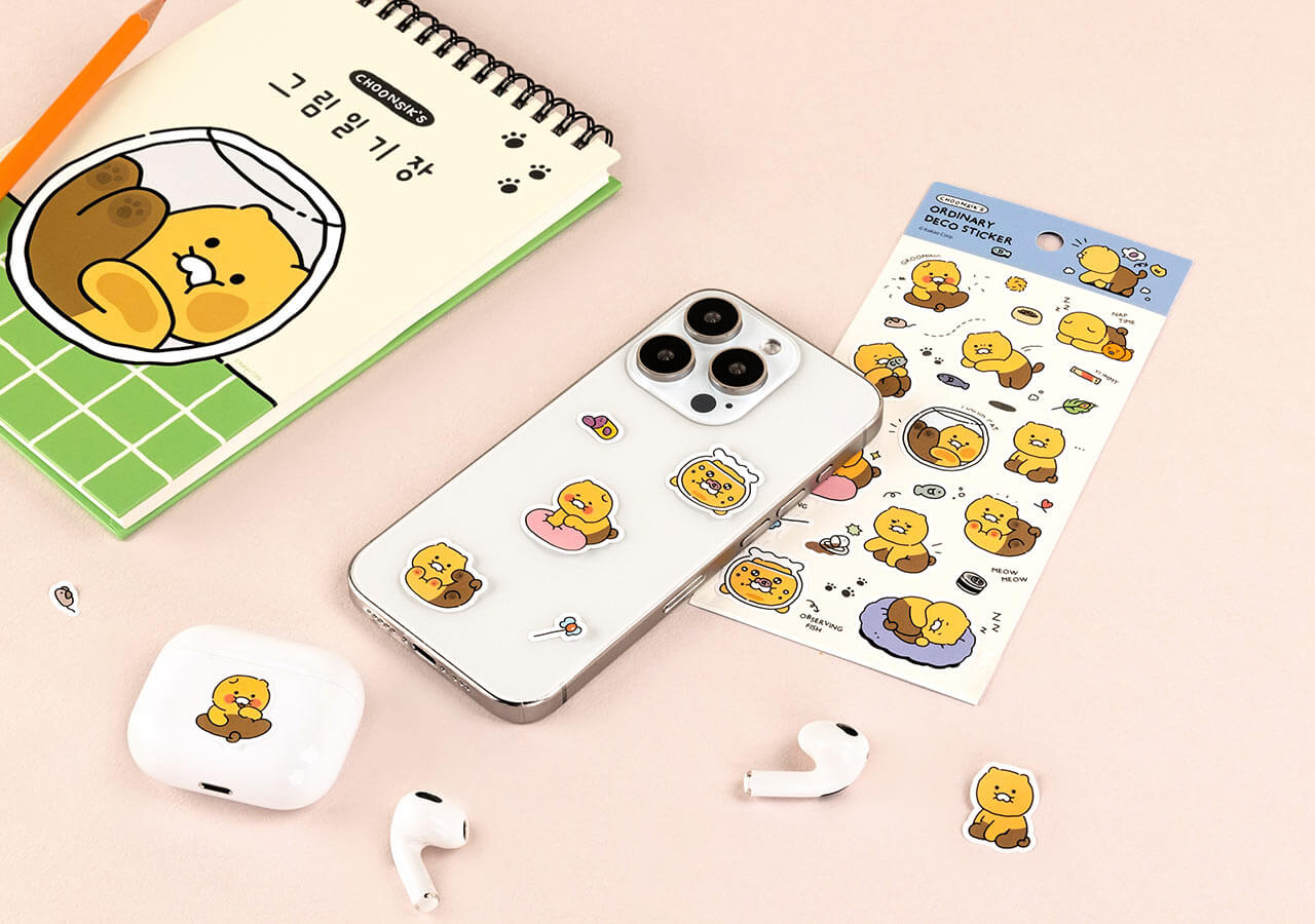 Kakao Friends Chunsik Deco Stickers
