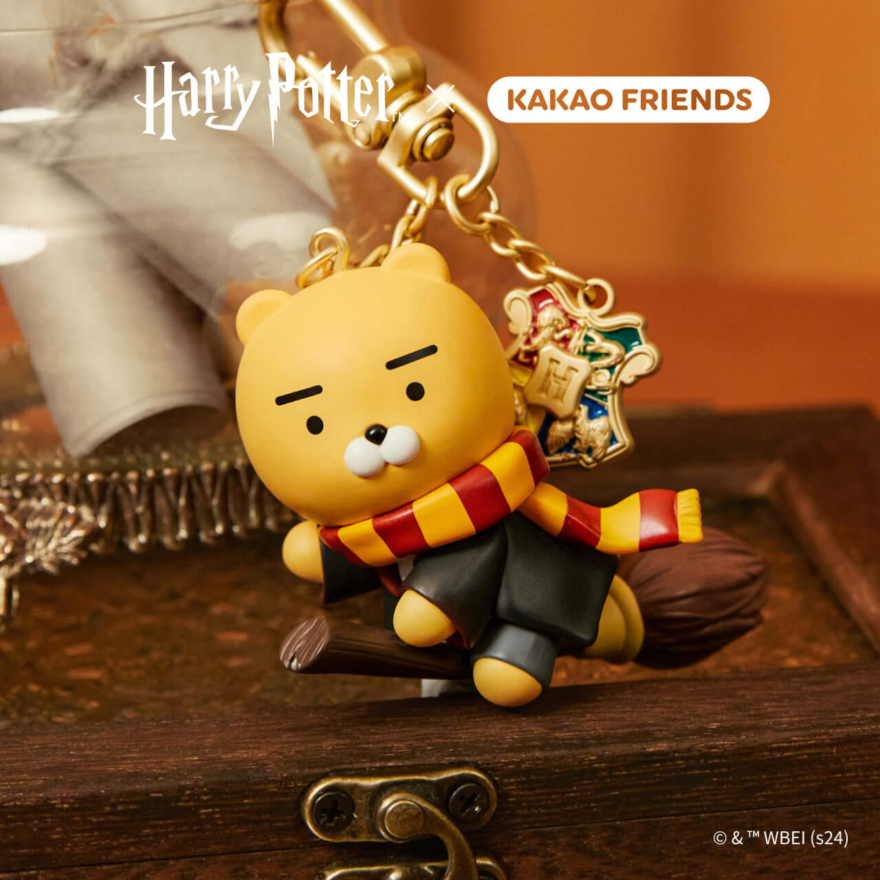 Kakao Friends Ryan Figure Keyring