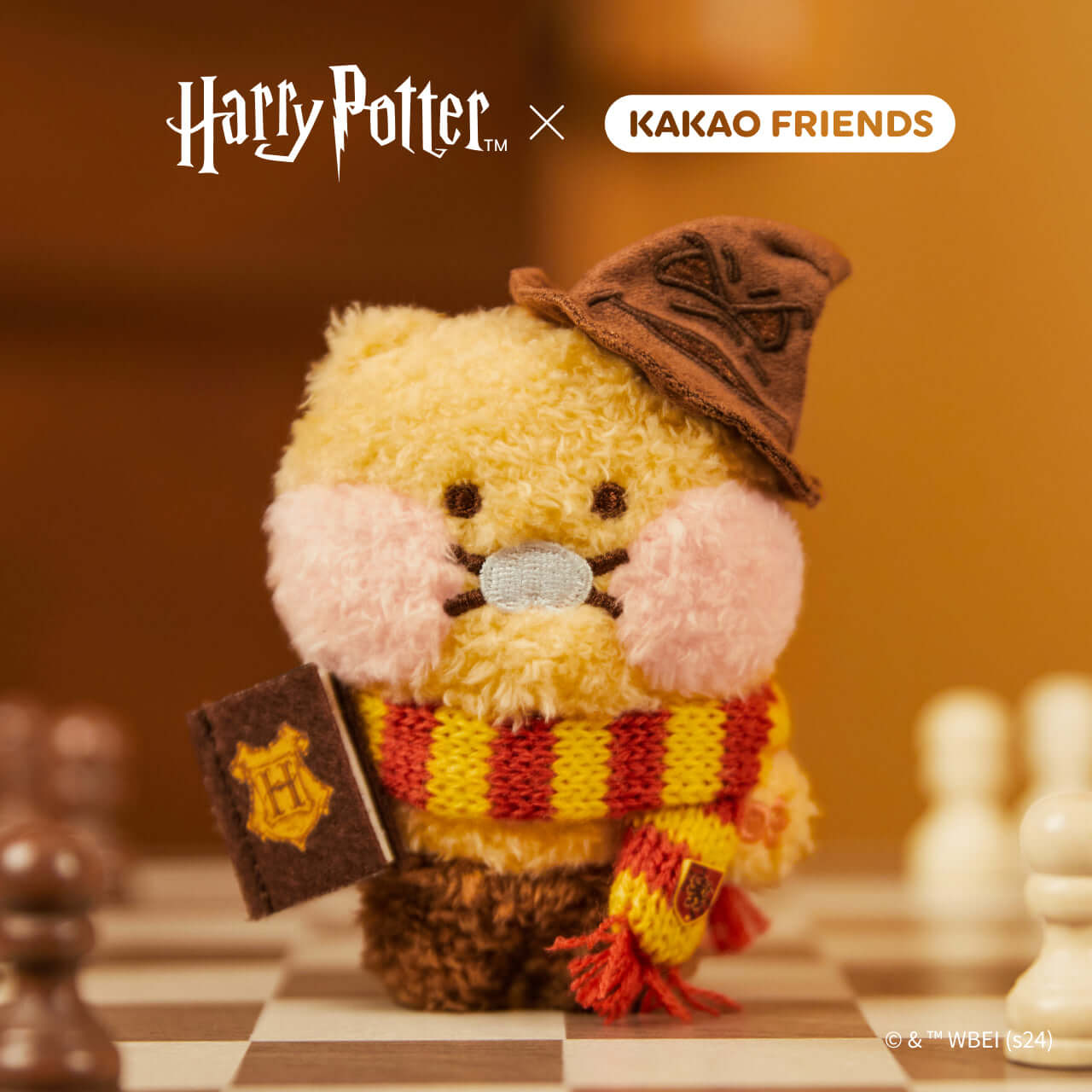 Kakao Friends Chunsik Plush Keyring