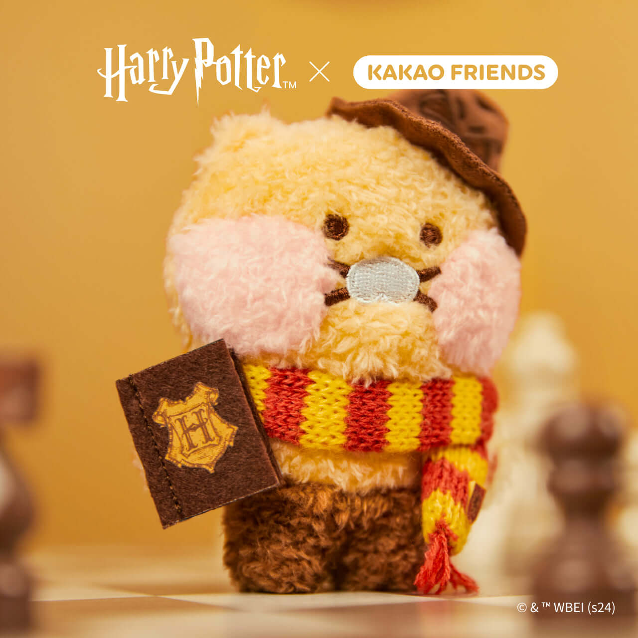 Kakao Friends Chunsik Plush Keyring