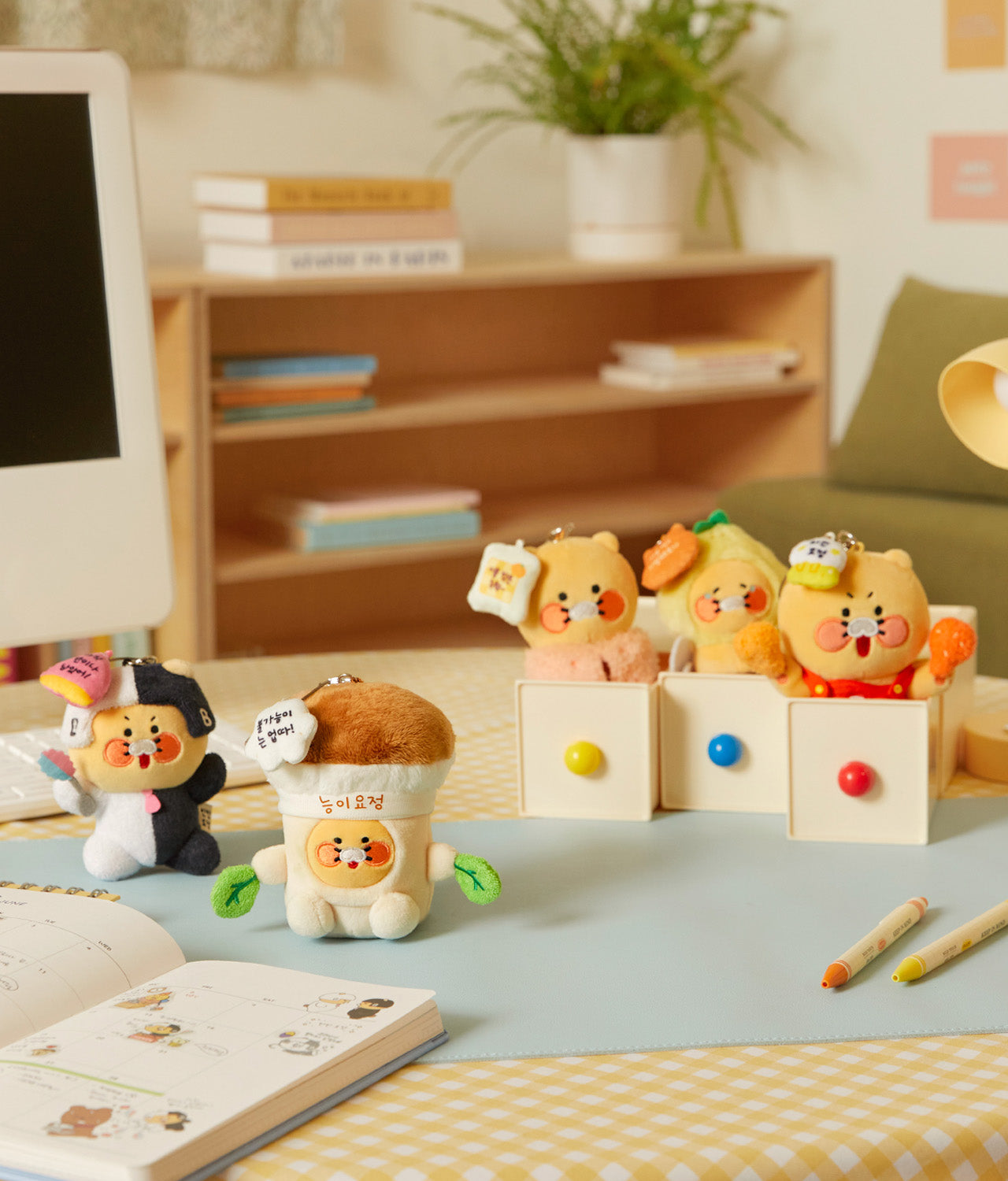 Kakao Friends Chunsik Plush Keyring
