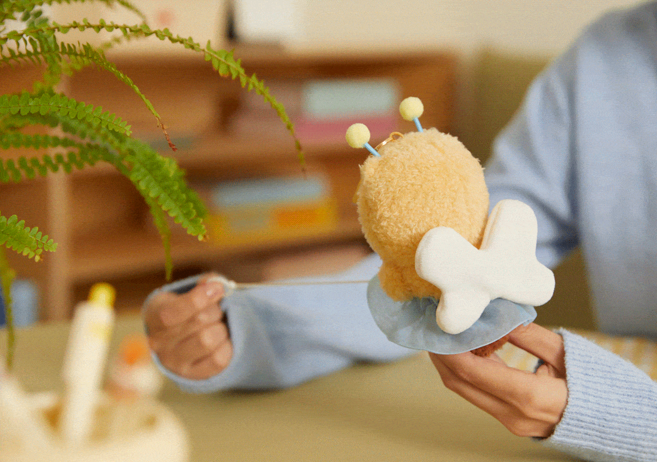 Kakao Friends Chunsik Plush Keyring