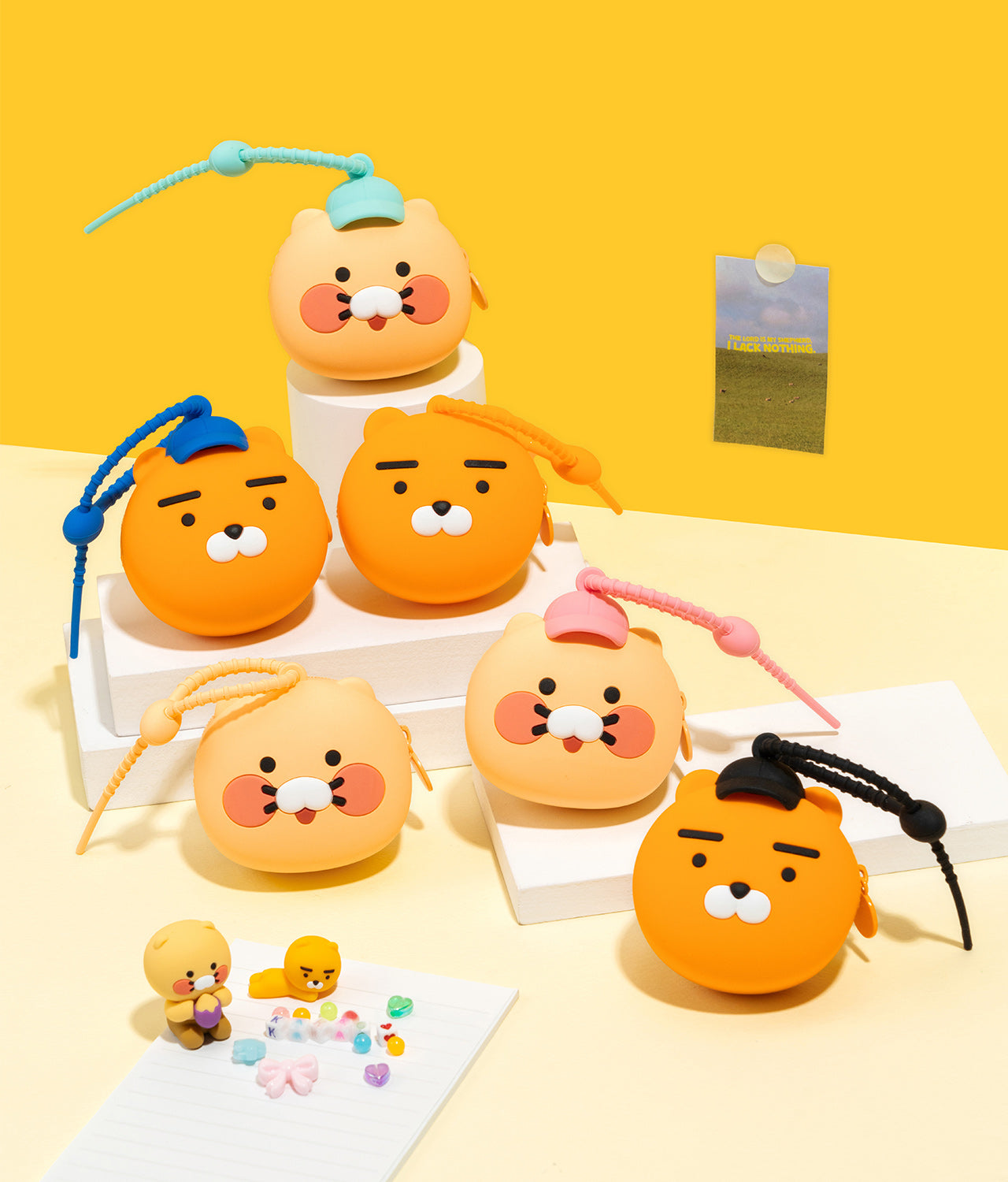 Silicone Pouch Chunsik Hat(MINT) - Official Kakao Friends merchandise | Koolseoul