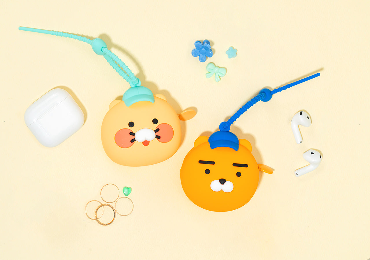Silicone Pouch Chunsik Hat(MINT) - Authentic Kakao Friends from Korea | Koolseoul