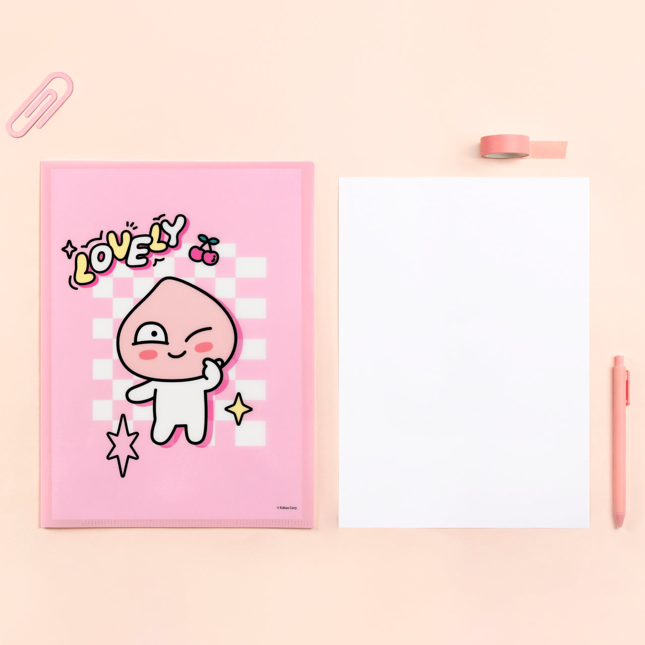 2 Apeach Stationery - Authentic Kakao Friends from Korea | Koolseoul