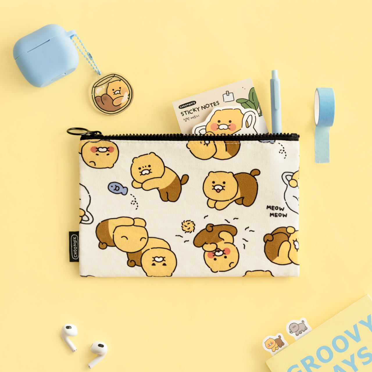 Chunsik Pouch M - Official Kakao Friends merchandise | Koolseoul
