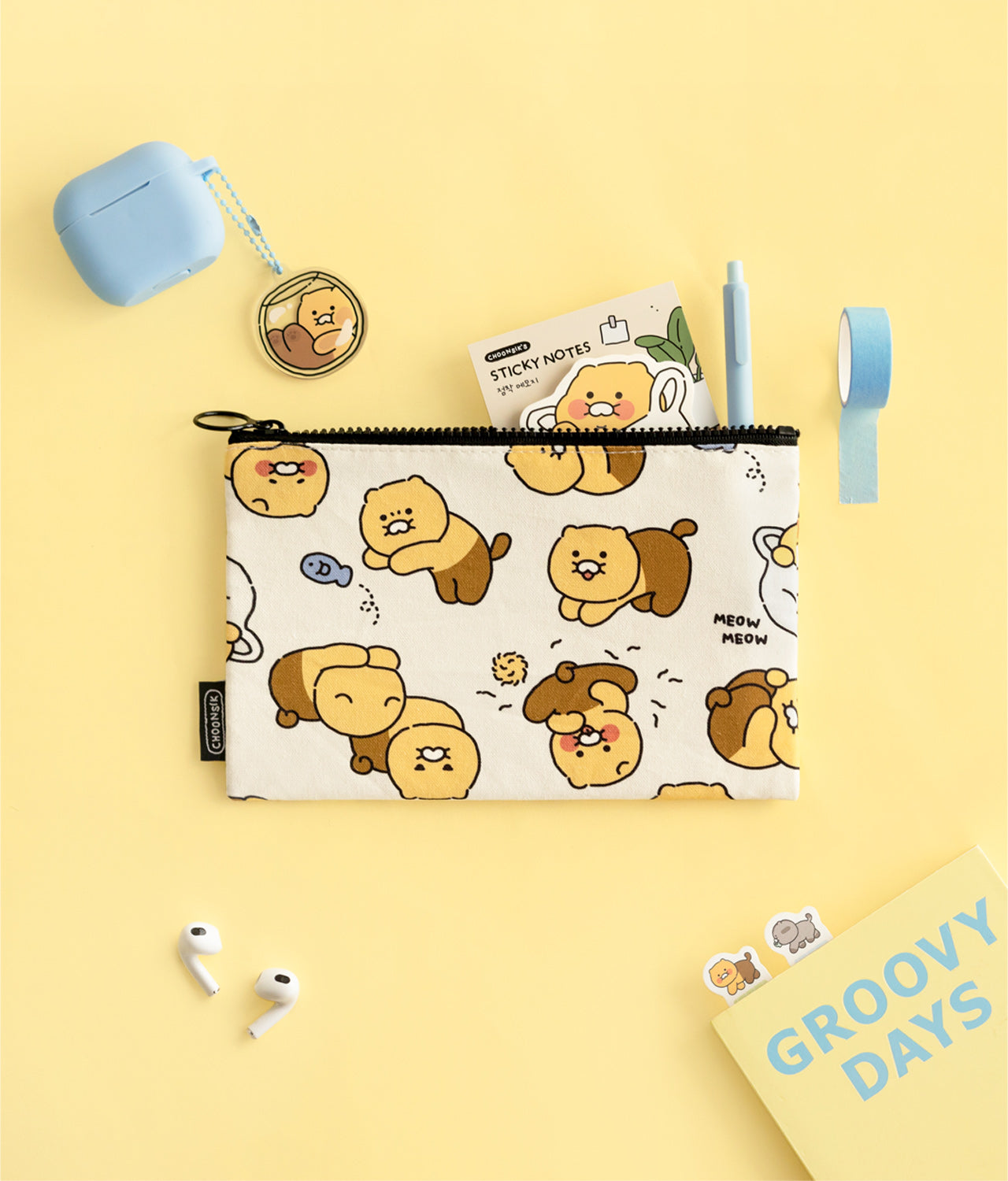 Chunsik Pouch M - Authentic Kakao Friends from Korea | Koolseoul