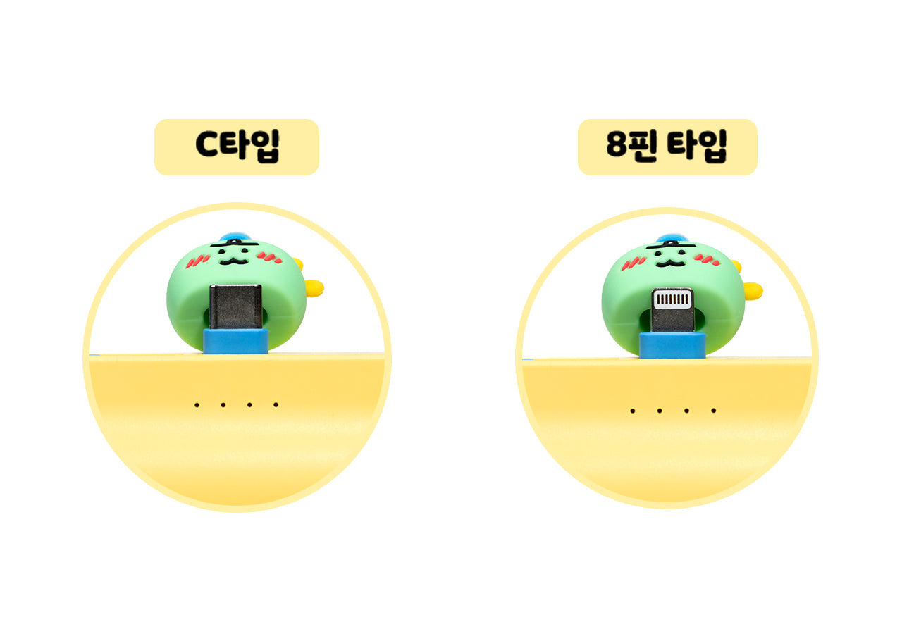 Cap Power Bank Jordy Mint - Korean kawaii Kakao Friends | Koolseoul