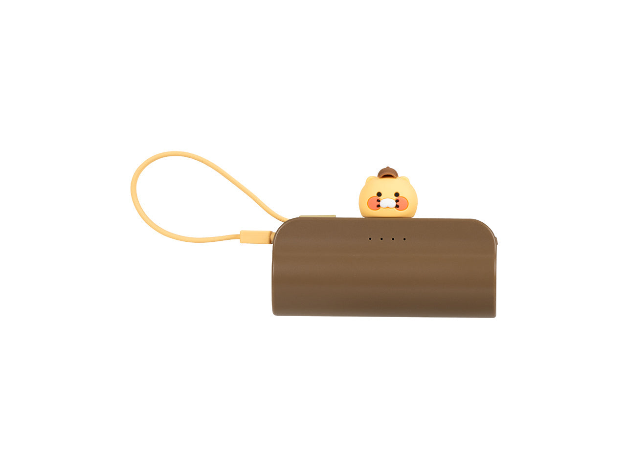 Cap Power Bank Chunsik Brown - Authentic Kakao Friends from Korea | Koolseoul