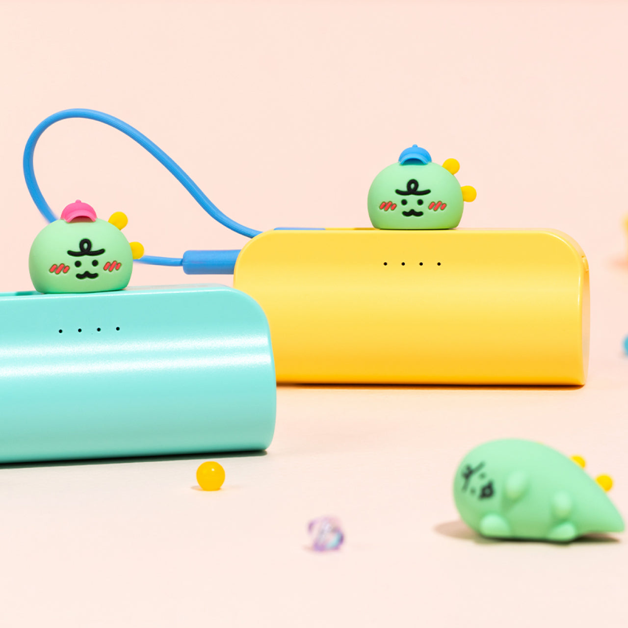 Cap Power Bank Jordy Yellow - Authentic Kakao Friends from Korea | Koolseoul