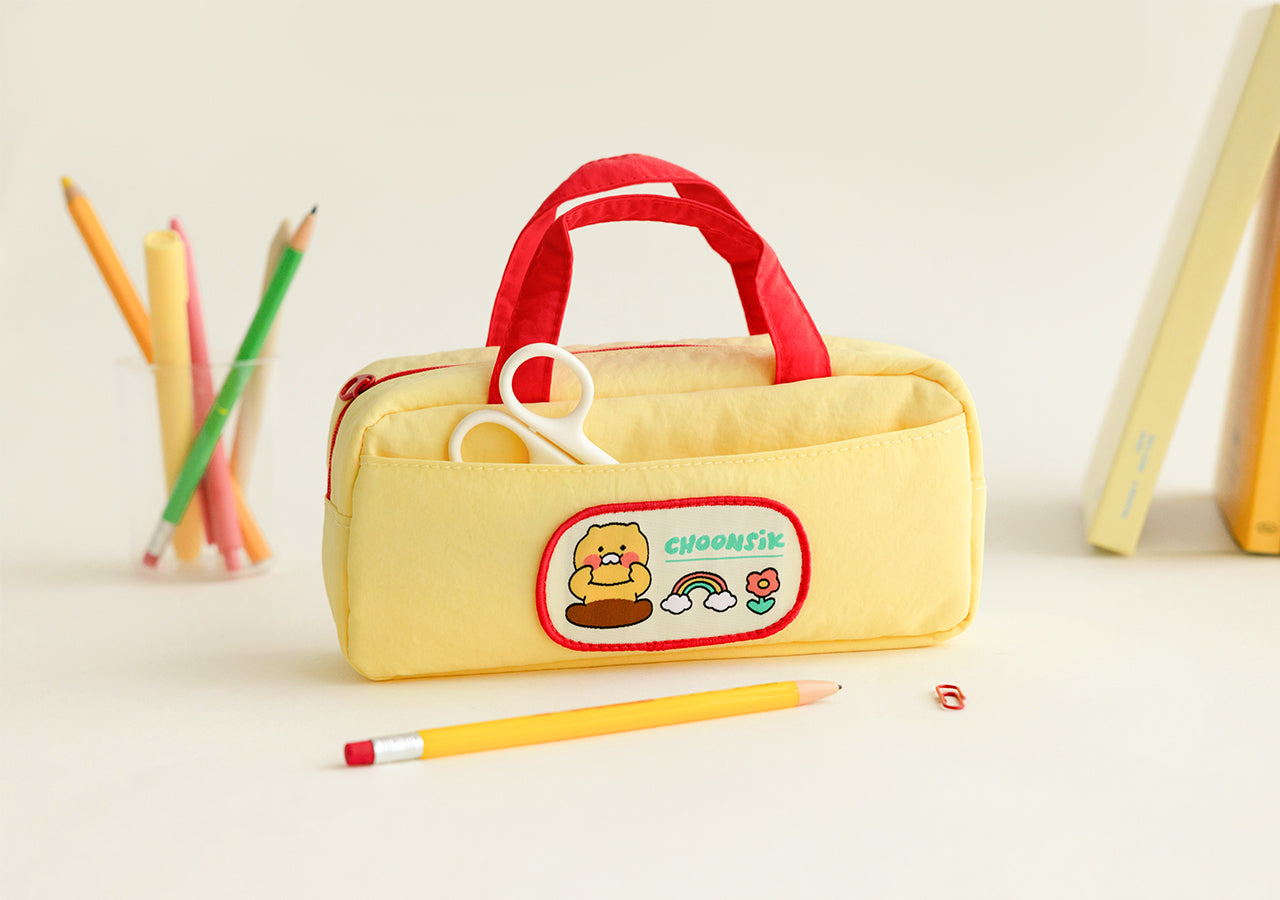 Pencil Case Apeach Stationery - Authentic Kakao Friends from Korea | Koolseoul