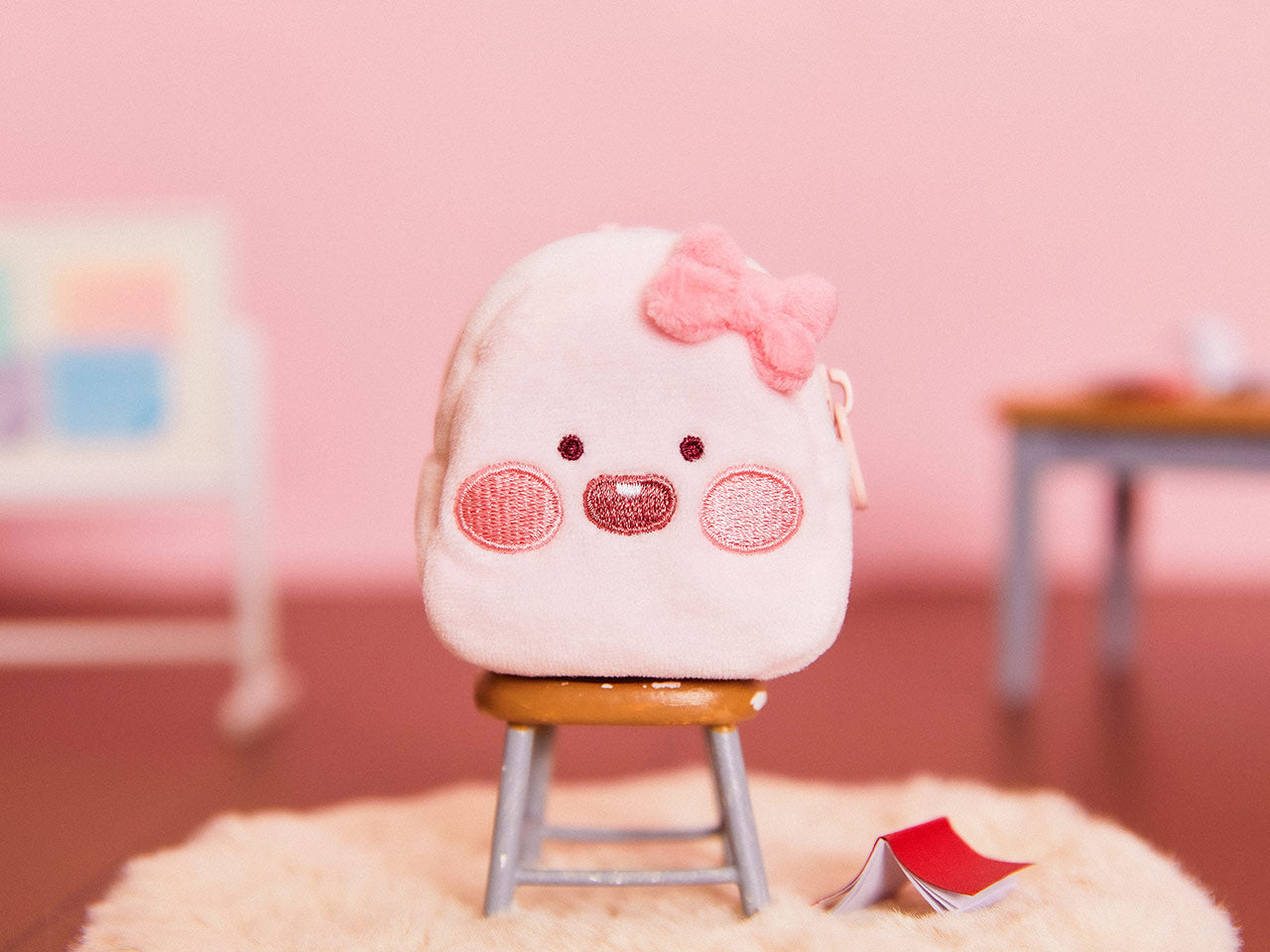 (OOTD) Plush Apeach Backpack - Korean kawaii Kakao Friends | Koolseoul