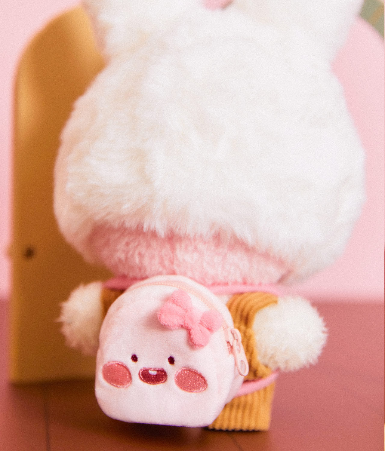 (OOTD) Plush Apeach Backpack - Korean kawaii Kakao Friends | Koolseoul