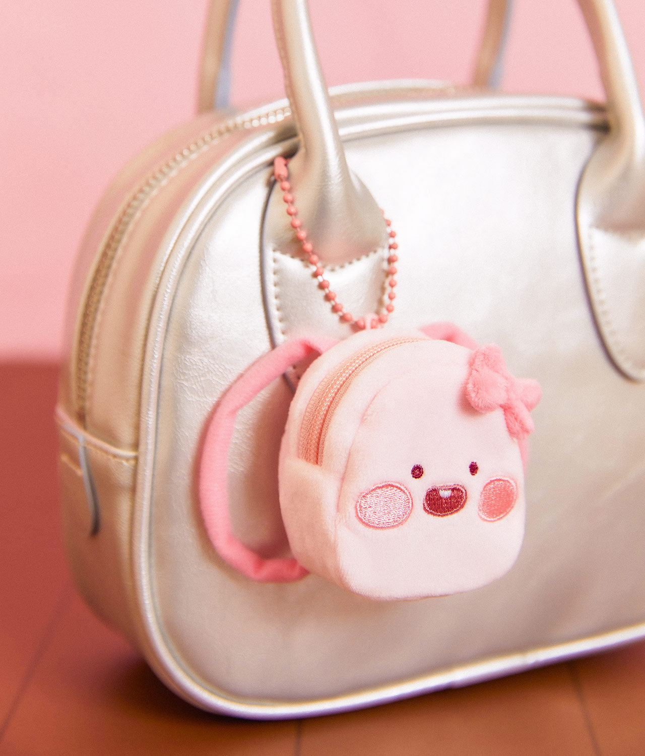 (OOTD) Plush Apeach Backpack - Authentic Kakao Friends from Korea | Koolseoul