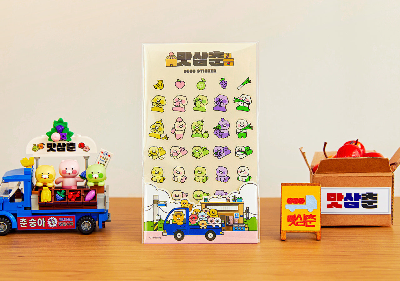 TransparentAutocollant Chunsik Sticker - Korean kawaii Kakao Friends | Koolseoul