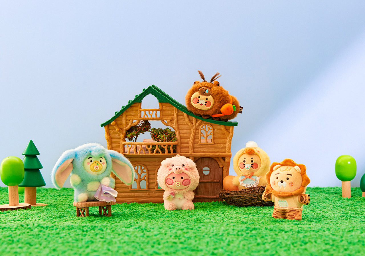 FRIENDZOO Keychain Plush Little Apeach - Official Kakao Friends merchandise | Koolseoul