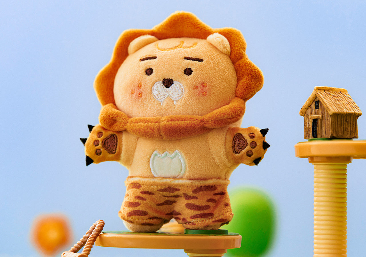 FRIENDZOO Keychain Plush Little Ryan - Official Kakao Friends merchandise | Koolseoul