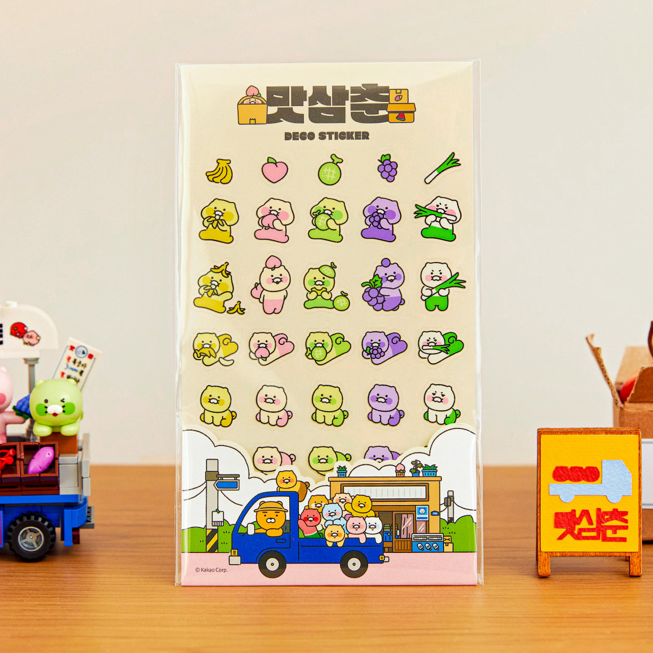 TransparentAutocollant Chunsik Sticker - Korean kawaii Kakao Friends | Koolseoul