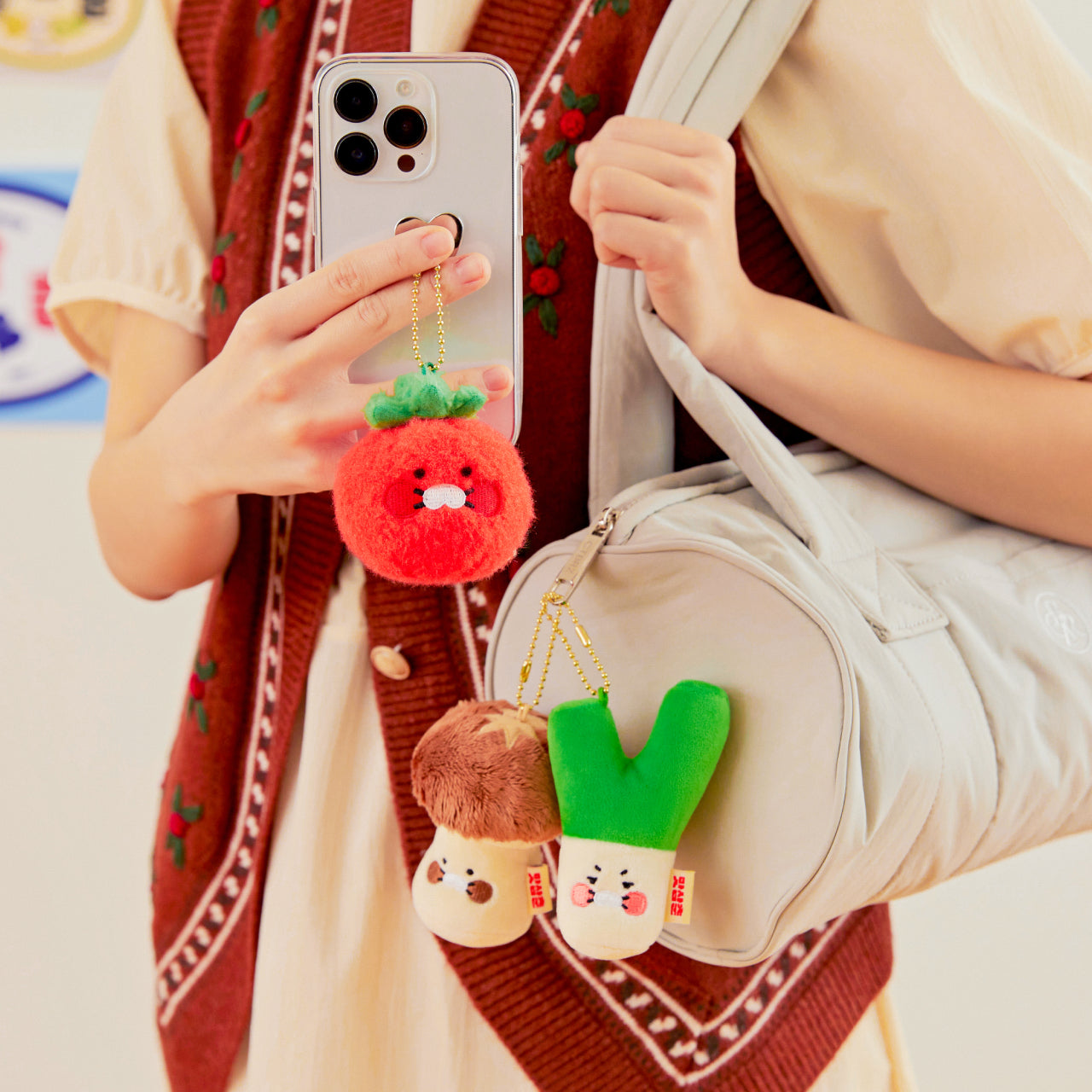 Keychain Plush Set Chunsik - Authentic Kakao Friends from Korea | Koolseoul