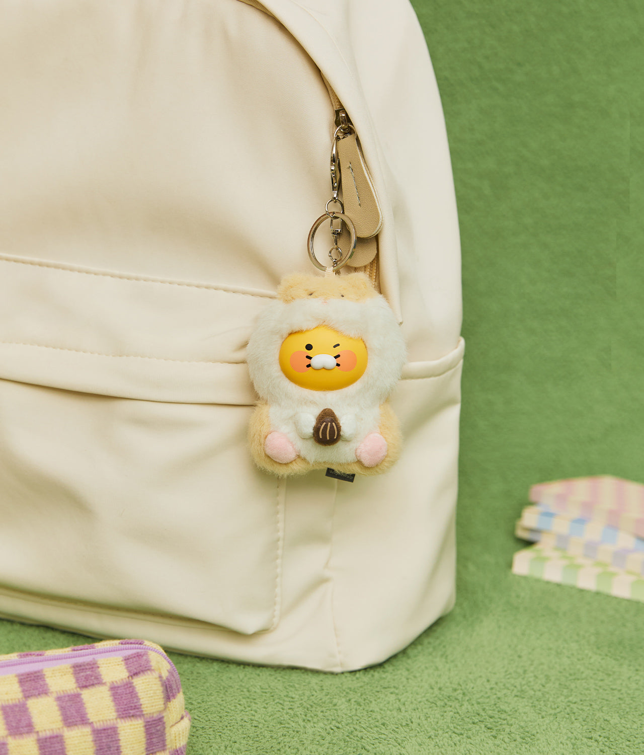FRIENDZOO PelucheFigurine Keychain Chunsik Mini Plush - Korean kawaii Kakao Friends | Koolseoul