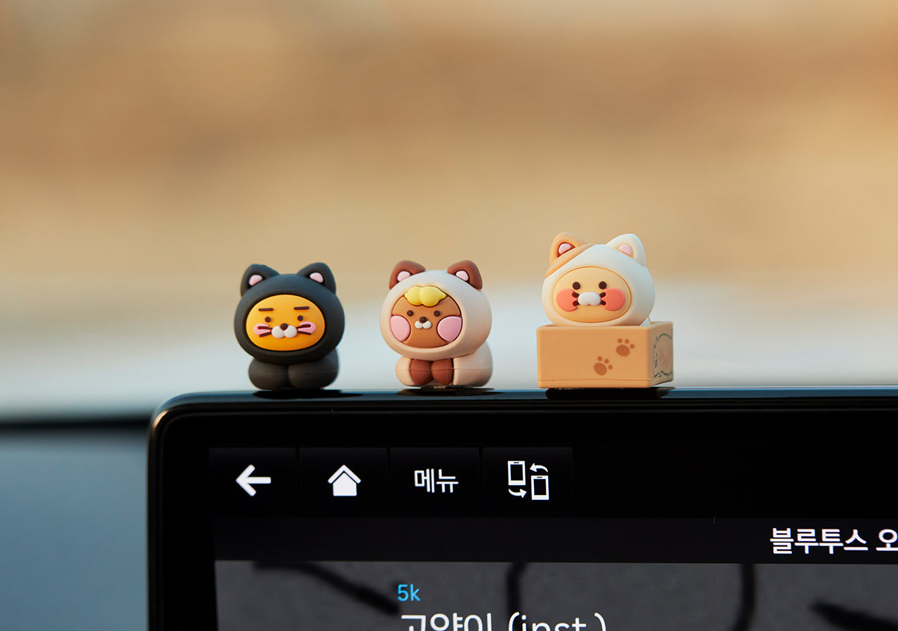 Car Mini Figurine Set - Official Kakao Friends merchandise | Koolseoul