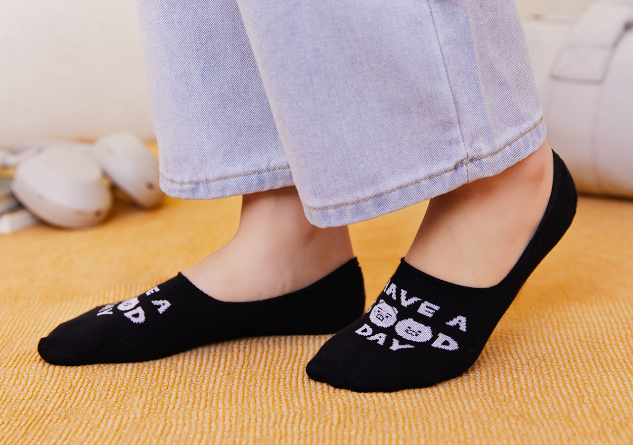 Black Ryan&Chunsik Socks - Authentic Kakao Friends from Korea | Koolseoul