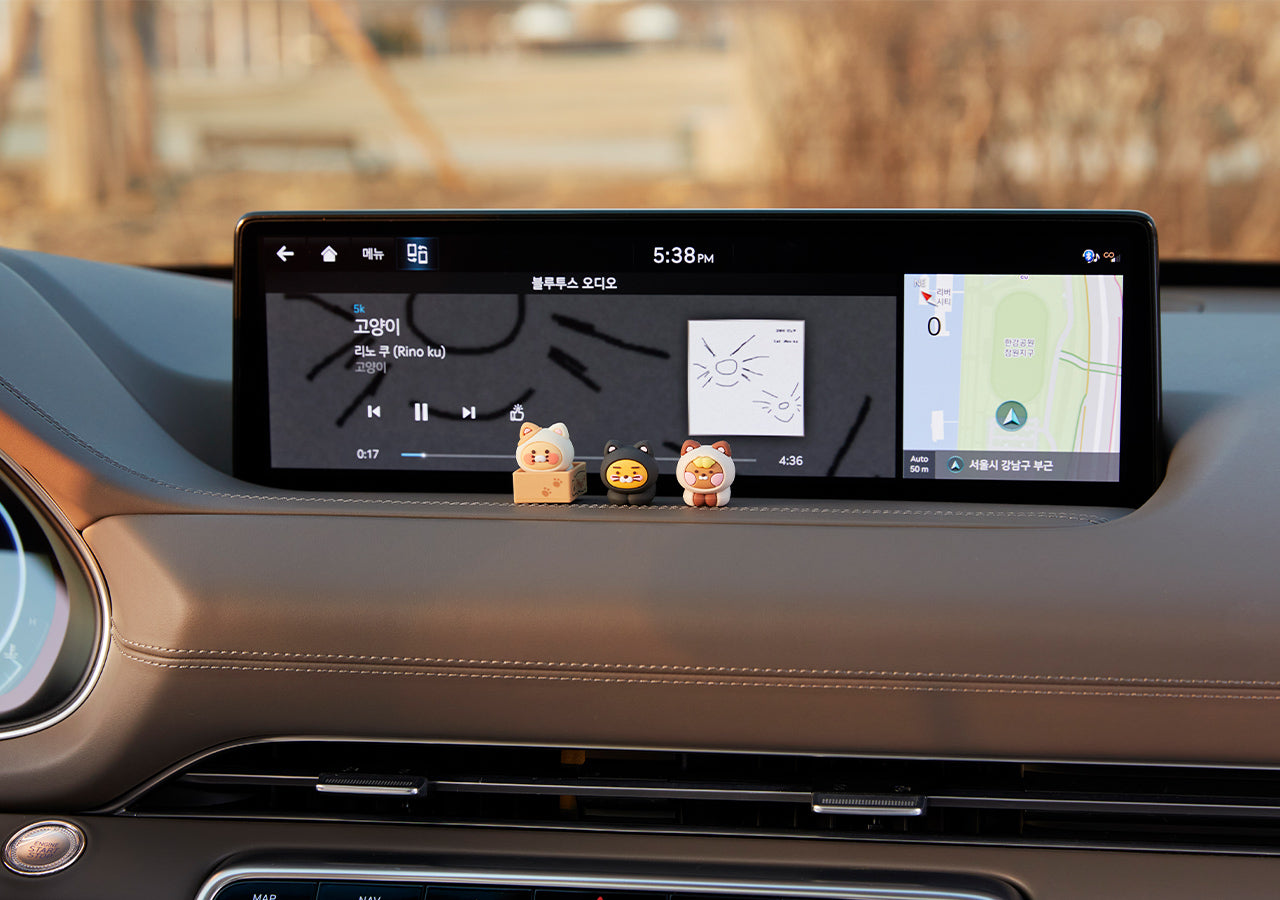Car Mini Figurine Set - Official Kakao Friends merchandise | Koolseoul