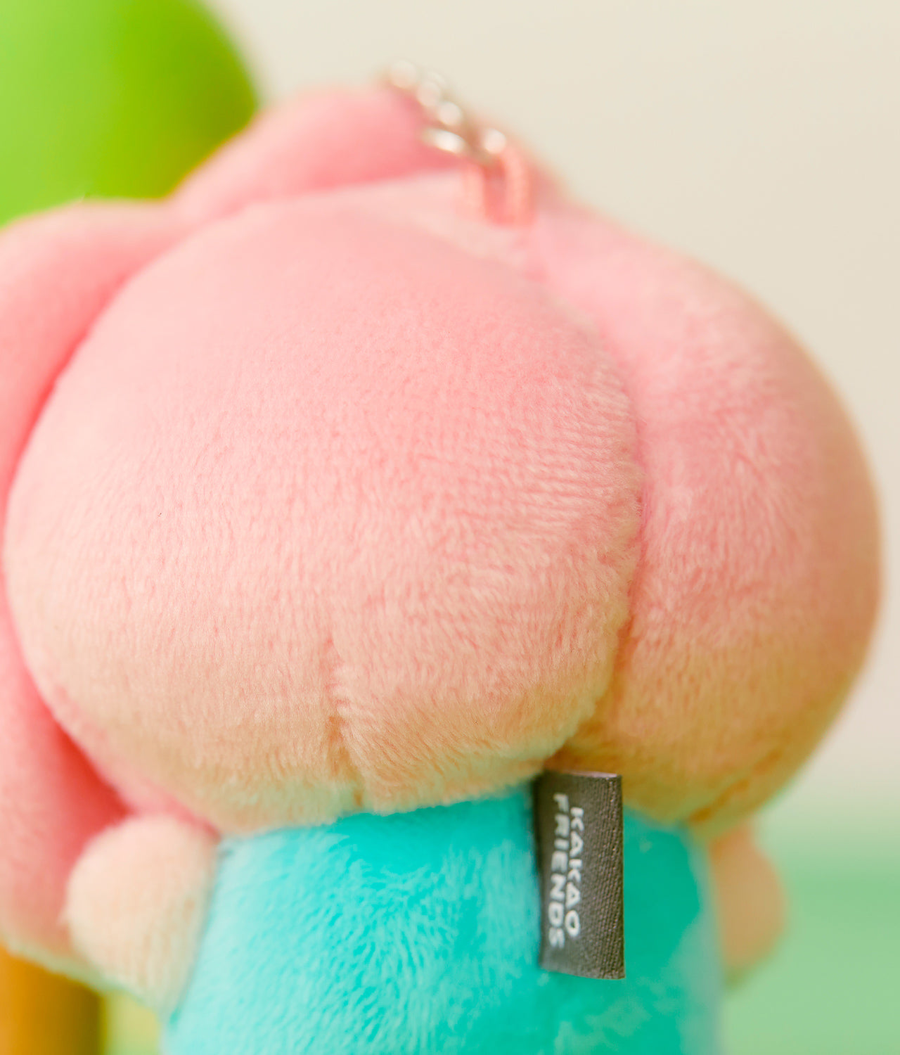 Keychain Plush Little Apeach - Authentic Kakao Friends from Korea | Koolseoul