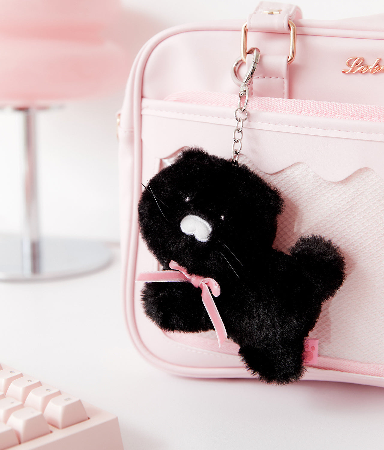Black MiniPorte-cles Plush Chunsik - Authentic Kakao Friends from Korea | Koolseoul