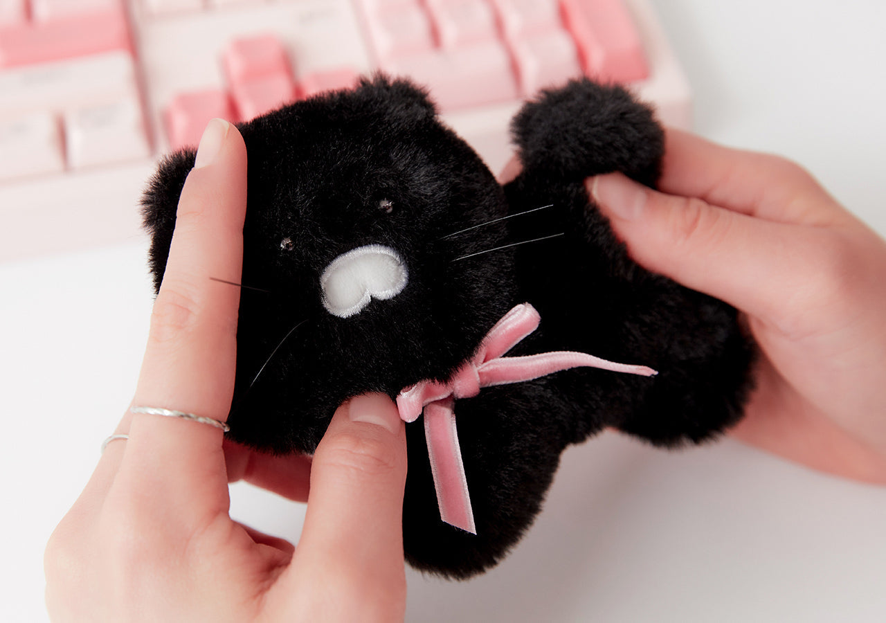 Black MiniPorte-cles Plush Chunsik - Korean kawaii Kakao Friends | Koolseoul