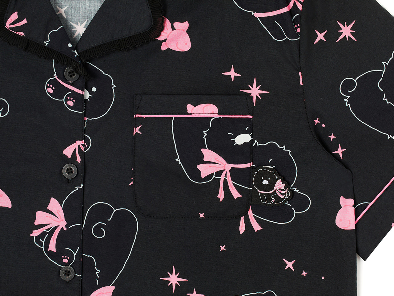 Black Lovely Women Pajamas Chunsik - Official Kakao Friends merchandise | Koolseoul