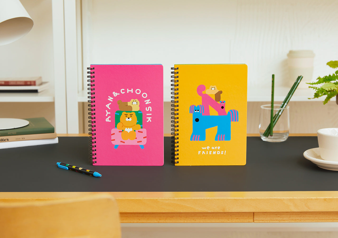 XFriends Notebook(Rose) Ryan&Chunsik Stationery - Authentic Kakao Friends from Korea | Koolseoul