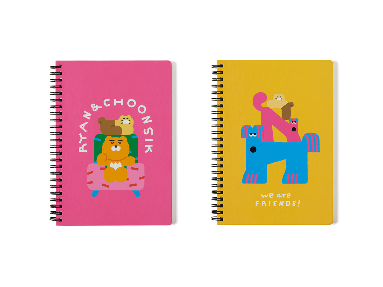 XFriends Notebook(Rose) Ryan&Chunsik Stationery - Official Kakao Friends merchandise | Koolseoul