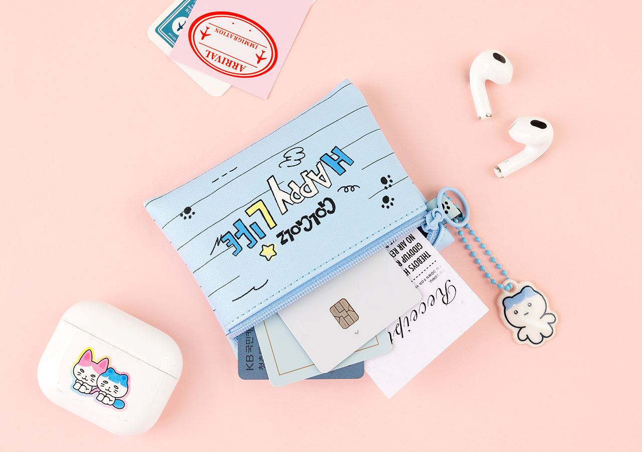 Mini Pouch & Keychain Set - Authentic Kakao Friends from Korea | Koolseoul