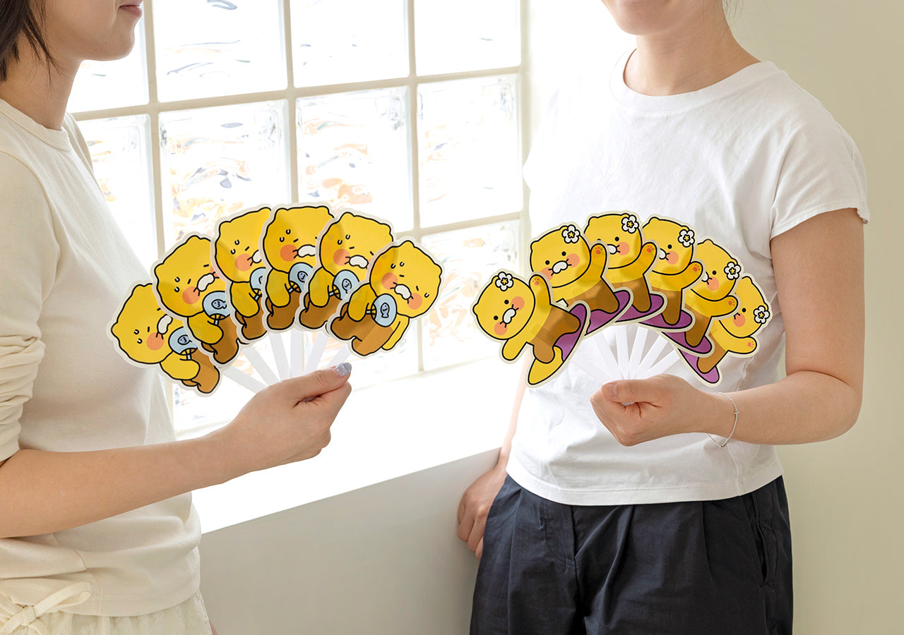 Chunsik Hand Fan - Korean kawaii Kakao Friends | Koolseoul