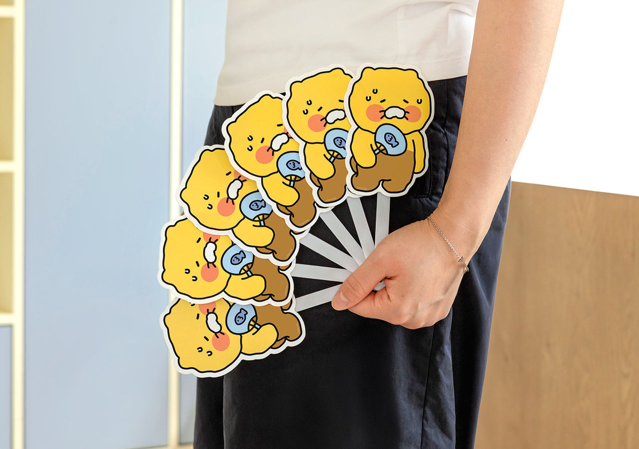 Chunsik Hand Fan - Korean kawaii Kakao Friends | Koolseoul