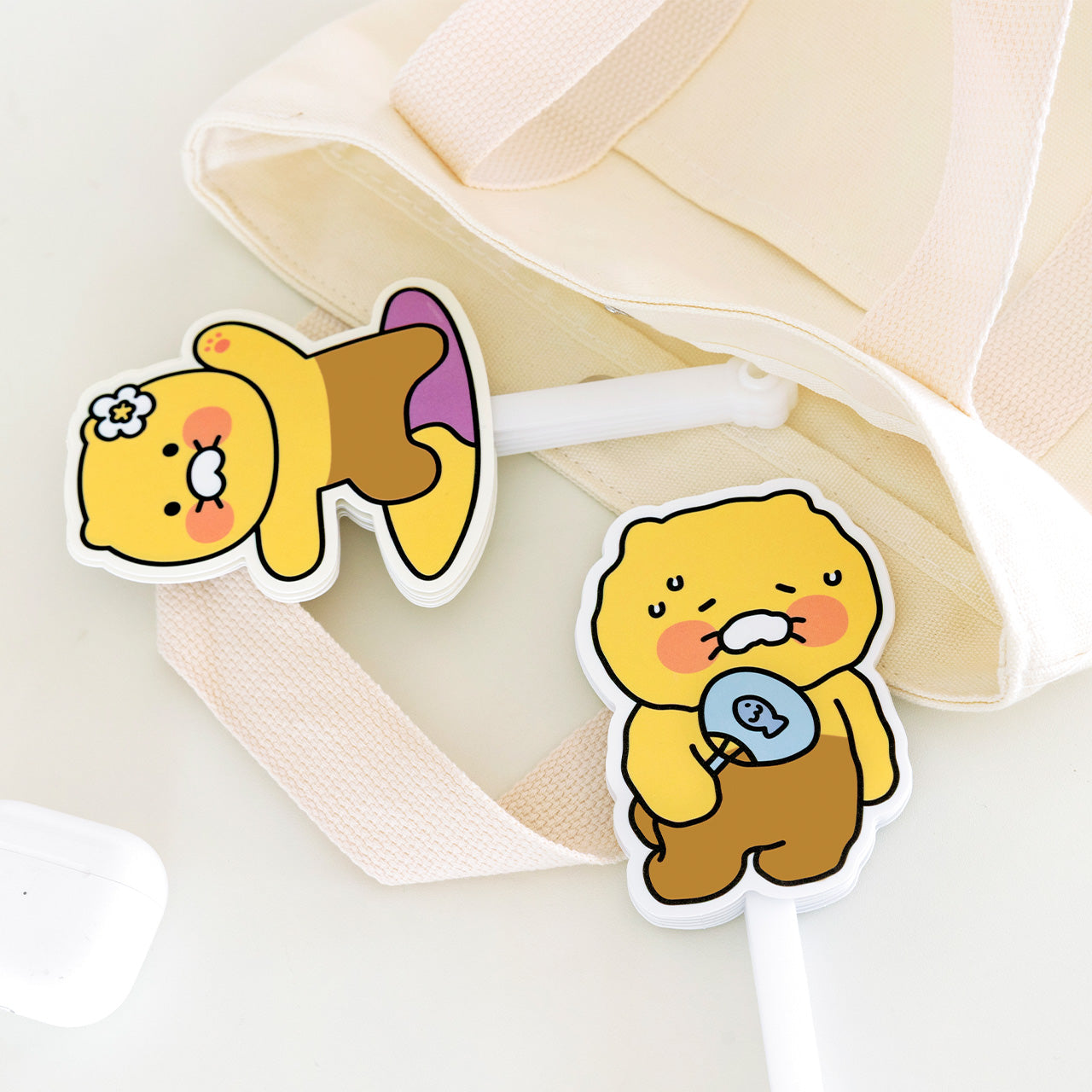 Chunsik Hand Fan - Korean kawaii Kakao Friends | Koolseoul