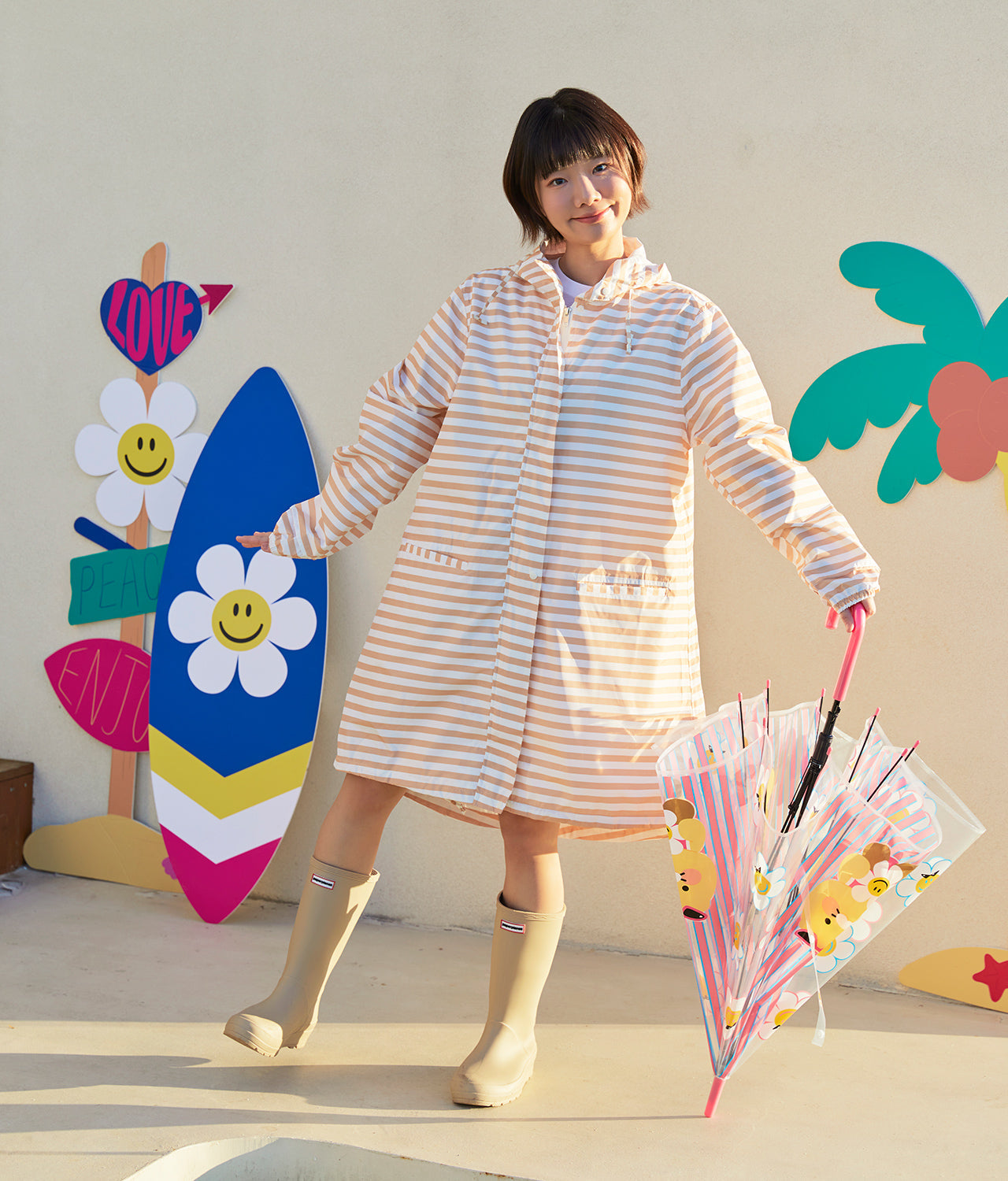 XFriends Clear Umbrella Chunsik - Authentic Kakao Friends from Korea | Koolseoul