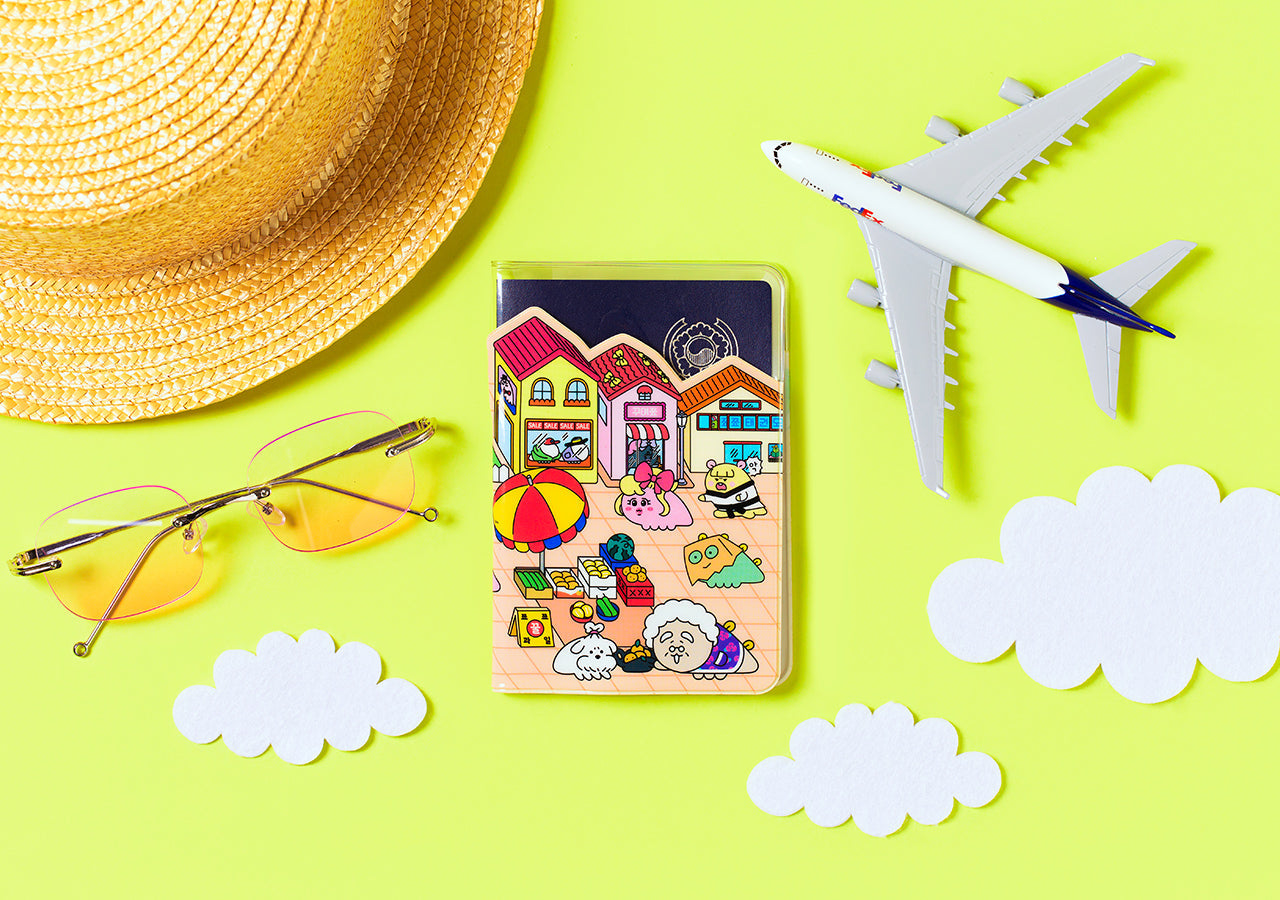 Passport Holder Travel Wallet - Korean kawaii Kakao Friends | Koolseoul