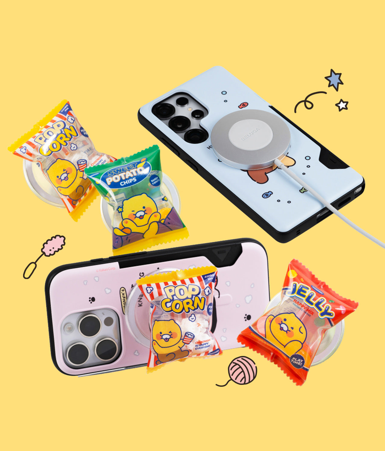 Card Chunsik Plastique Coque Telephone - Official Kakao Friends merchandise | Koolseoul